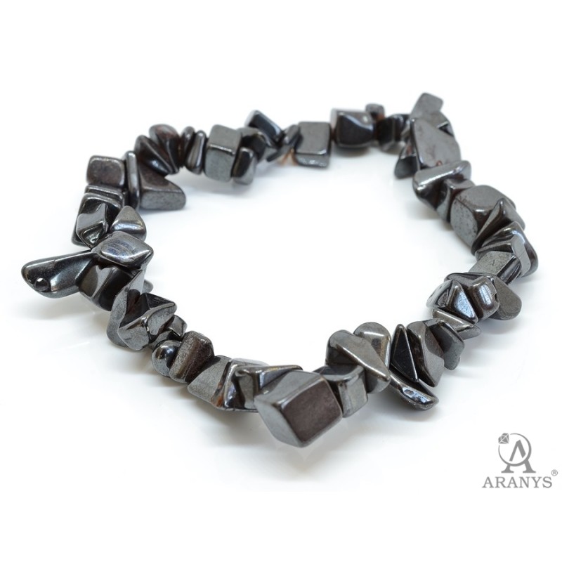 Hematit sekaný náramek