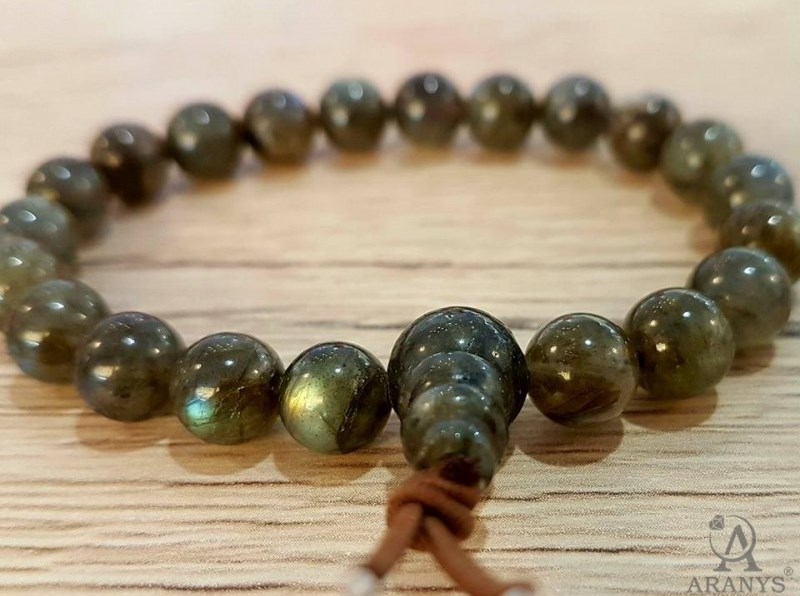 Buddhův náramek - labradorit