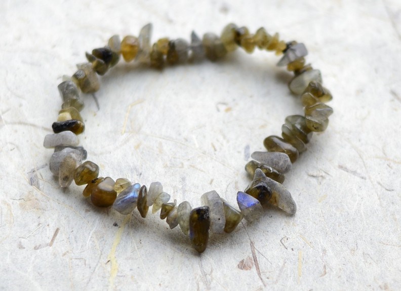 Sekaný náramek labradorit