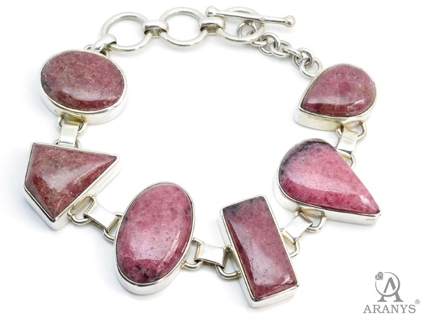 Stříbrný náramek RODONIT