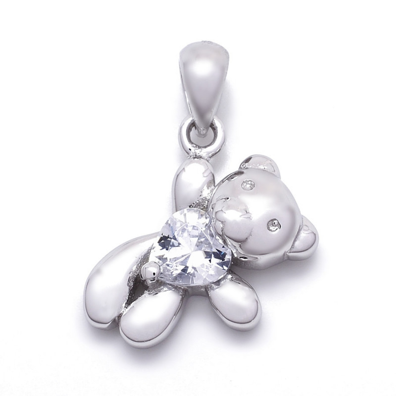 Stříbrný přívěsek medvídek