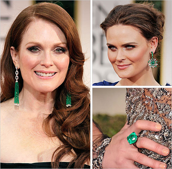 Smaragdové náušnice nosí celebrity