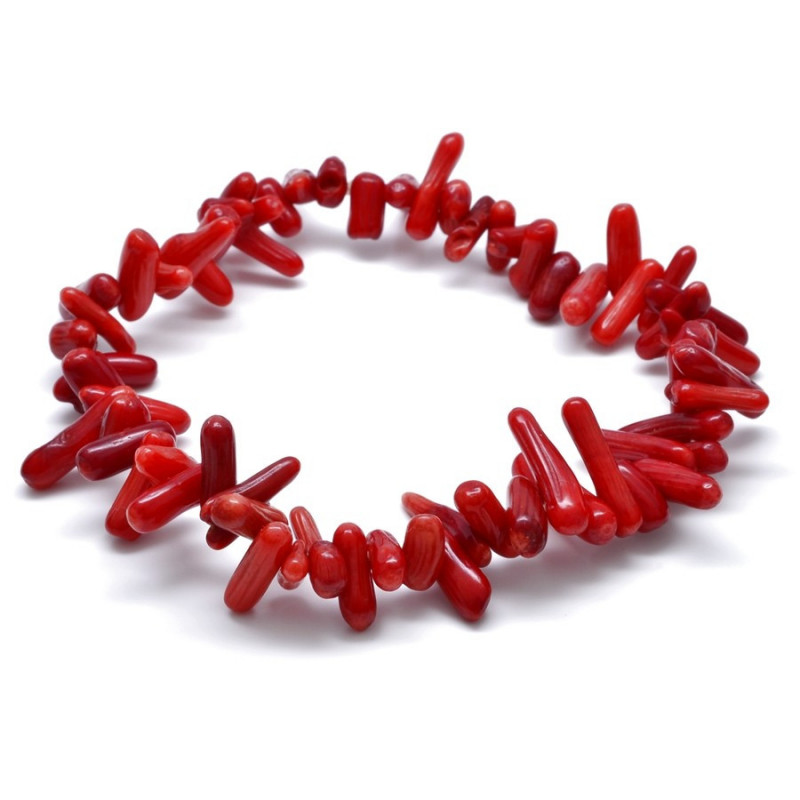 Náramek z červeného korálu