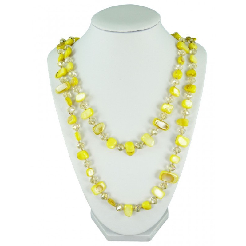 Žlutý multifunkční náhrdelník