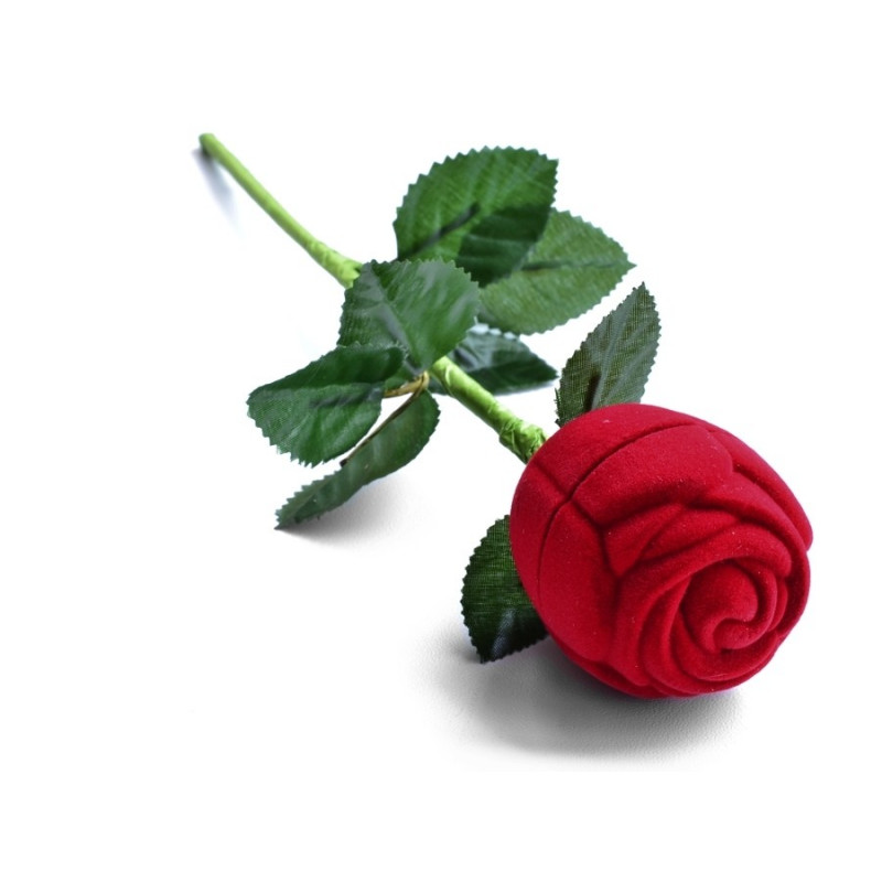 Dárková krabička na prsten růže